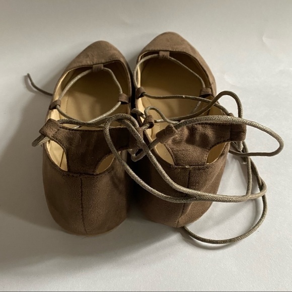 Charles Albert Shoes Women’s Size 9 Flats Lace Up The Ankle - Picture 4 of 8